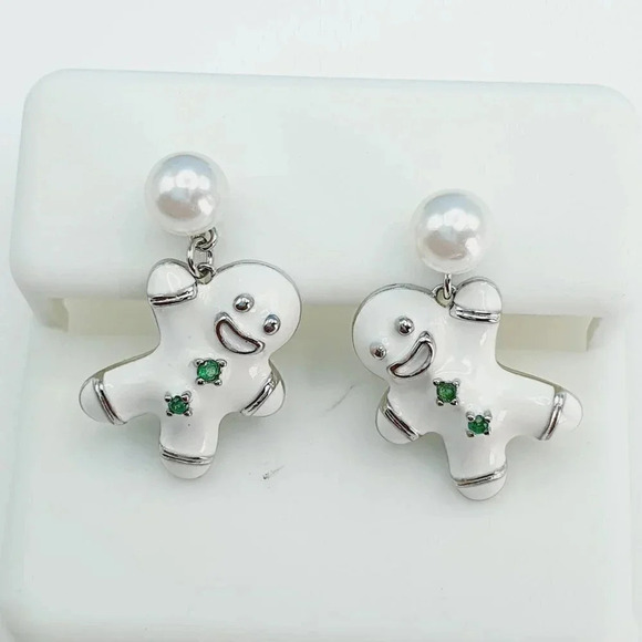 "925 Sterling Silver Cubic Zirconia Earrings, UU1P6A6082 - Picture 5 of 8